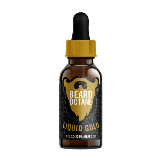 : Liquid Gold - Natural Beard Oil W/Argan Oil - 1 Oz - Promotes Healthy Softer Beards - Made in USA - Premium Handcrafted Beard Care