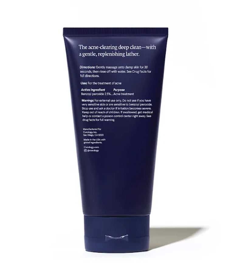 Acne Cleanser Benzoyl Peroxide Treatment for Acne Prone Skin, Fragance Free, 5.07 Fl Oz